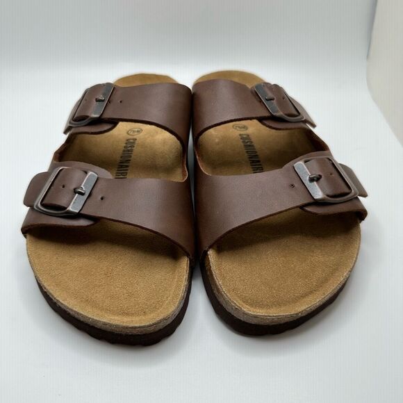 CUSHIONAIRE Women's Cork Footbed Sandal With +Comfort 7.5 BROWN - Picture 2 of 7